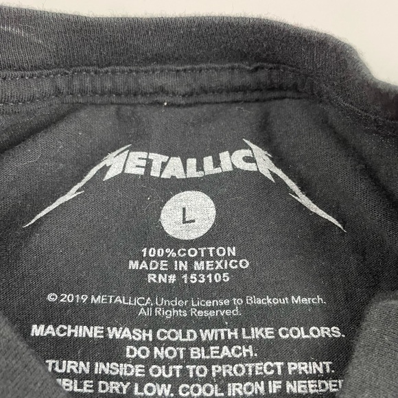 Metallica T Shirt Mens Large Feeding in the Minds of Man - Picture 7 of 9